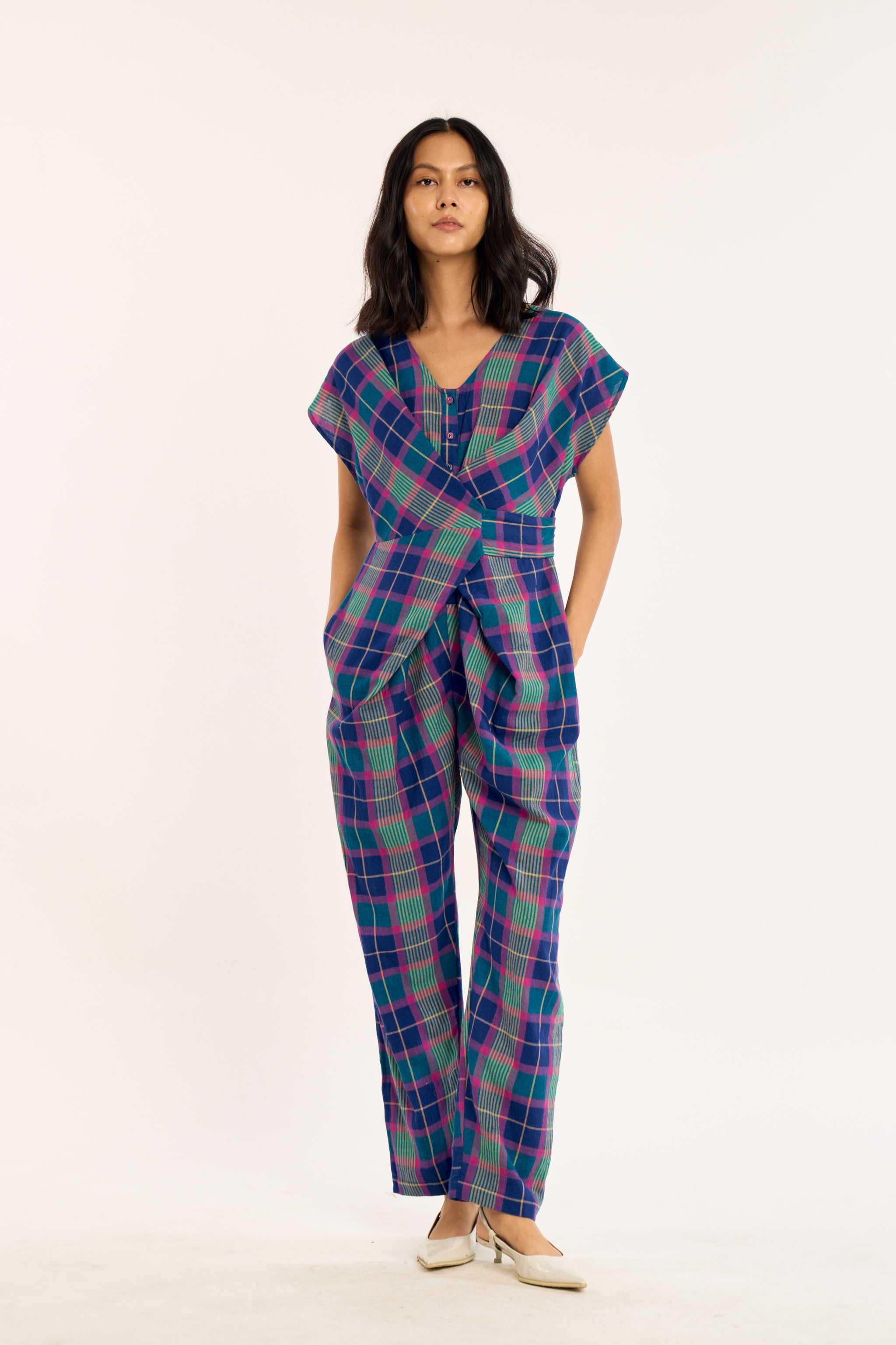 VENUS WRAP JUMPER | ELECTRIC IVY