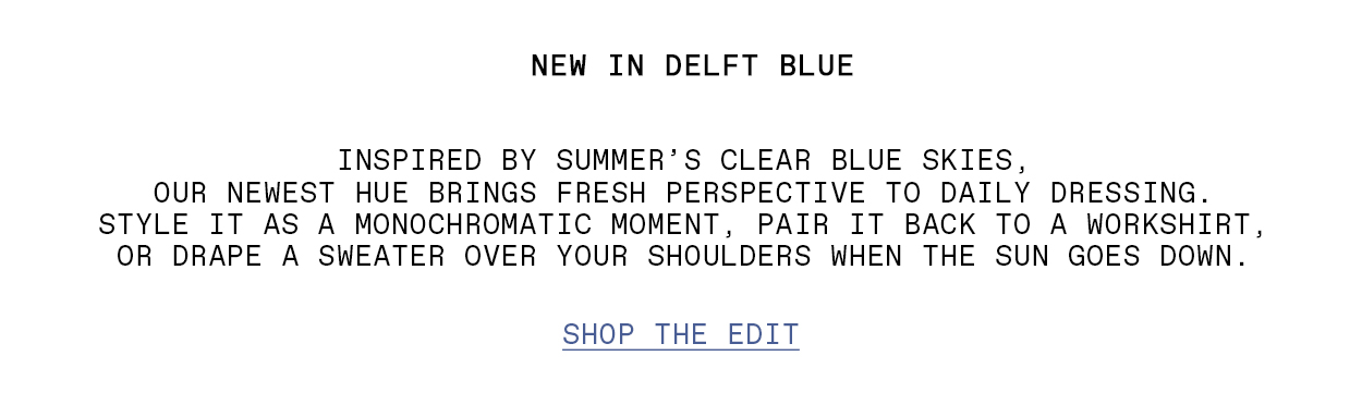 NEW IN: DELFT BLUE