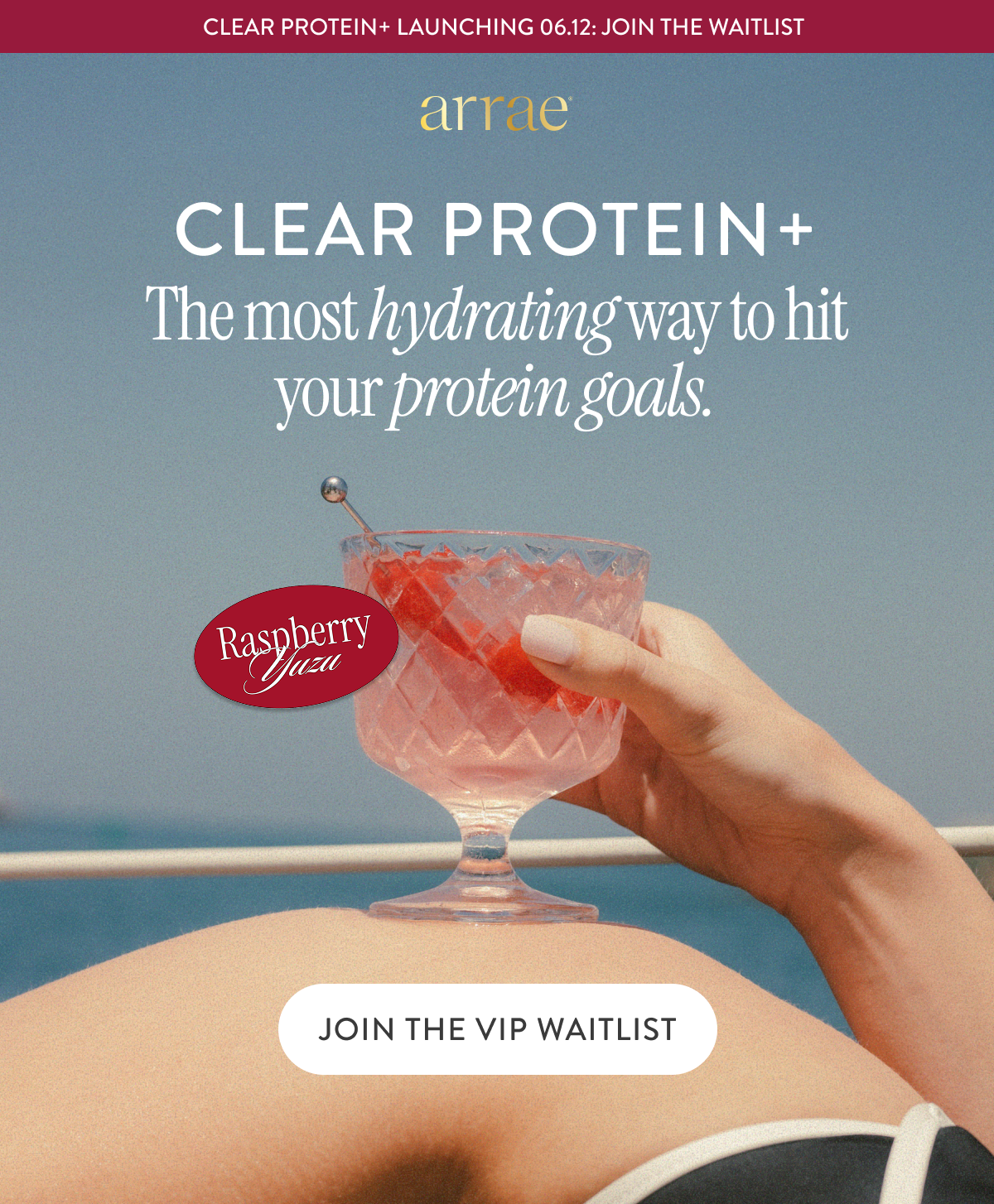 Clear Protein+ The most hydrating way to hit your protein goals.