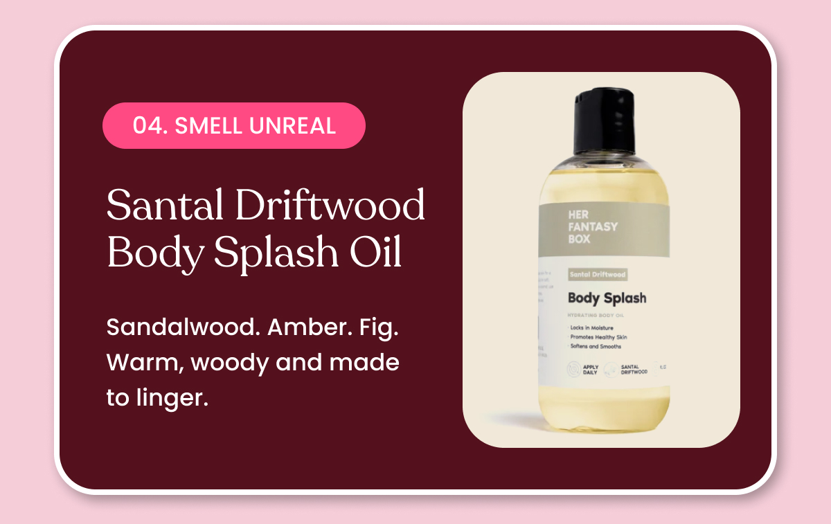 Santal Driftwood Body Splash Oil
