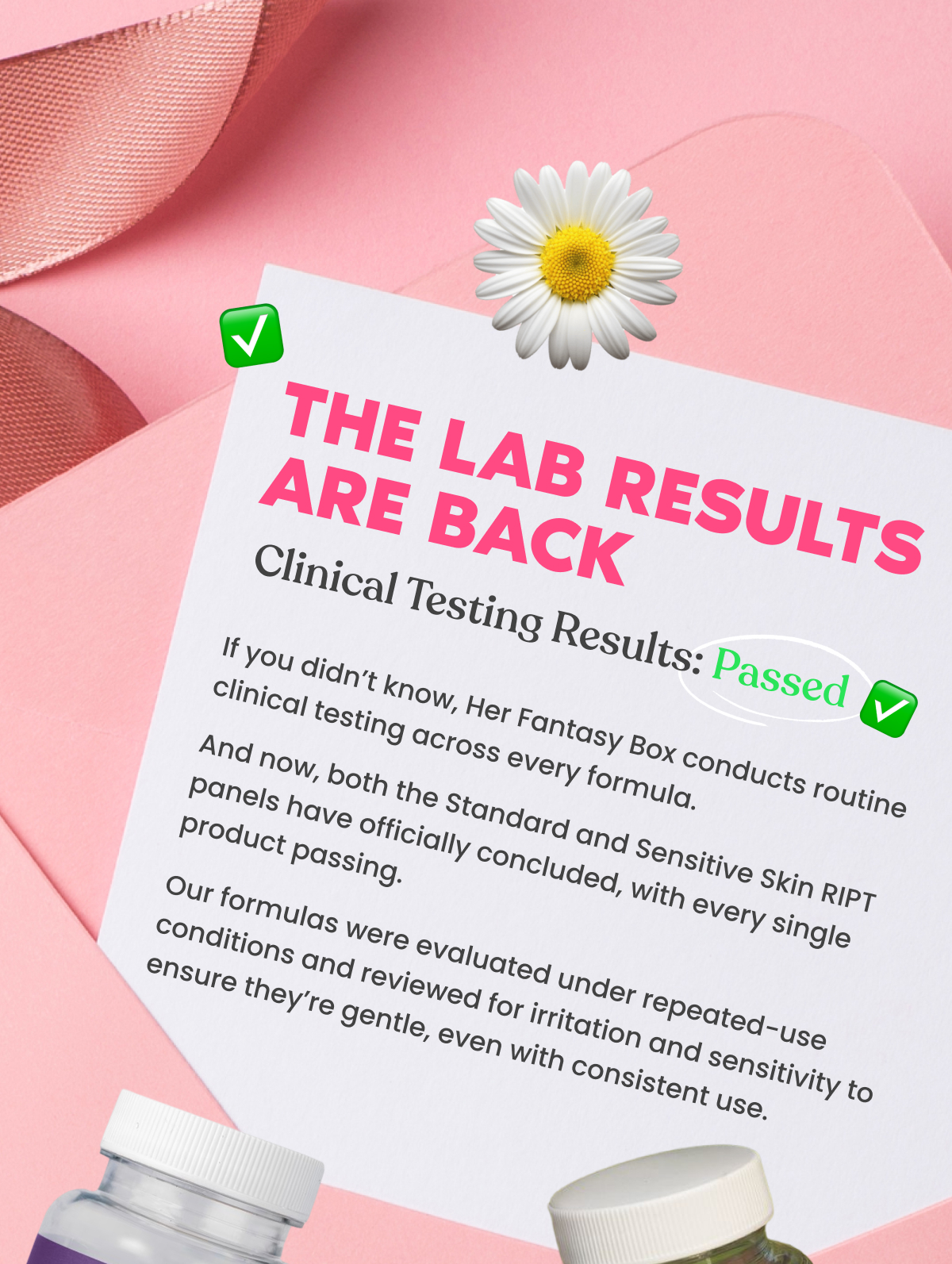 The Lab Results Are Back
