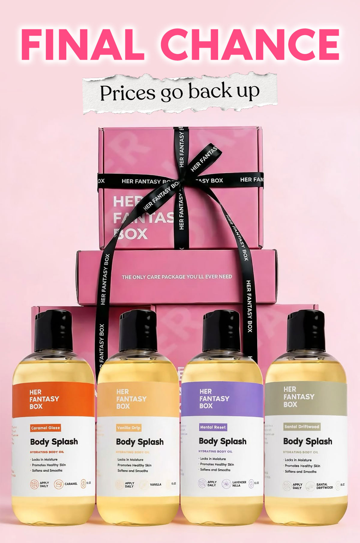 Final chance. Prices go back up.