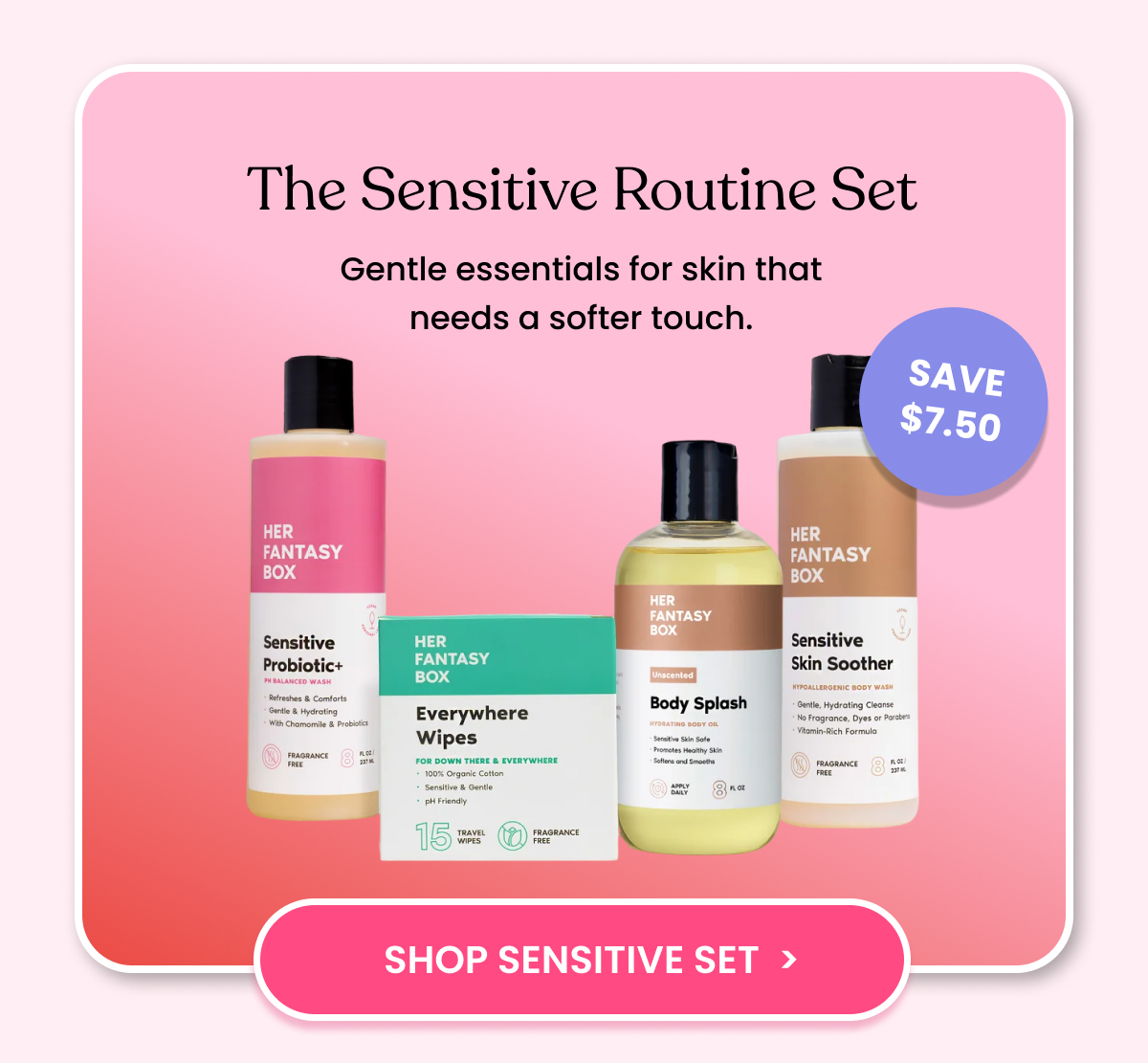 THE SENSITIVE ROUTINE SET