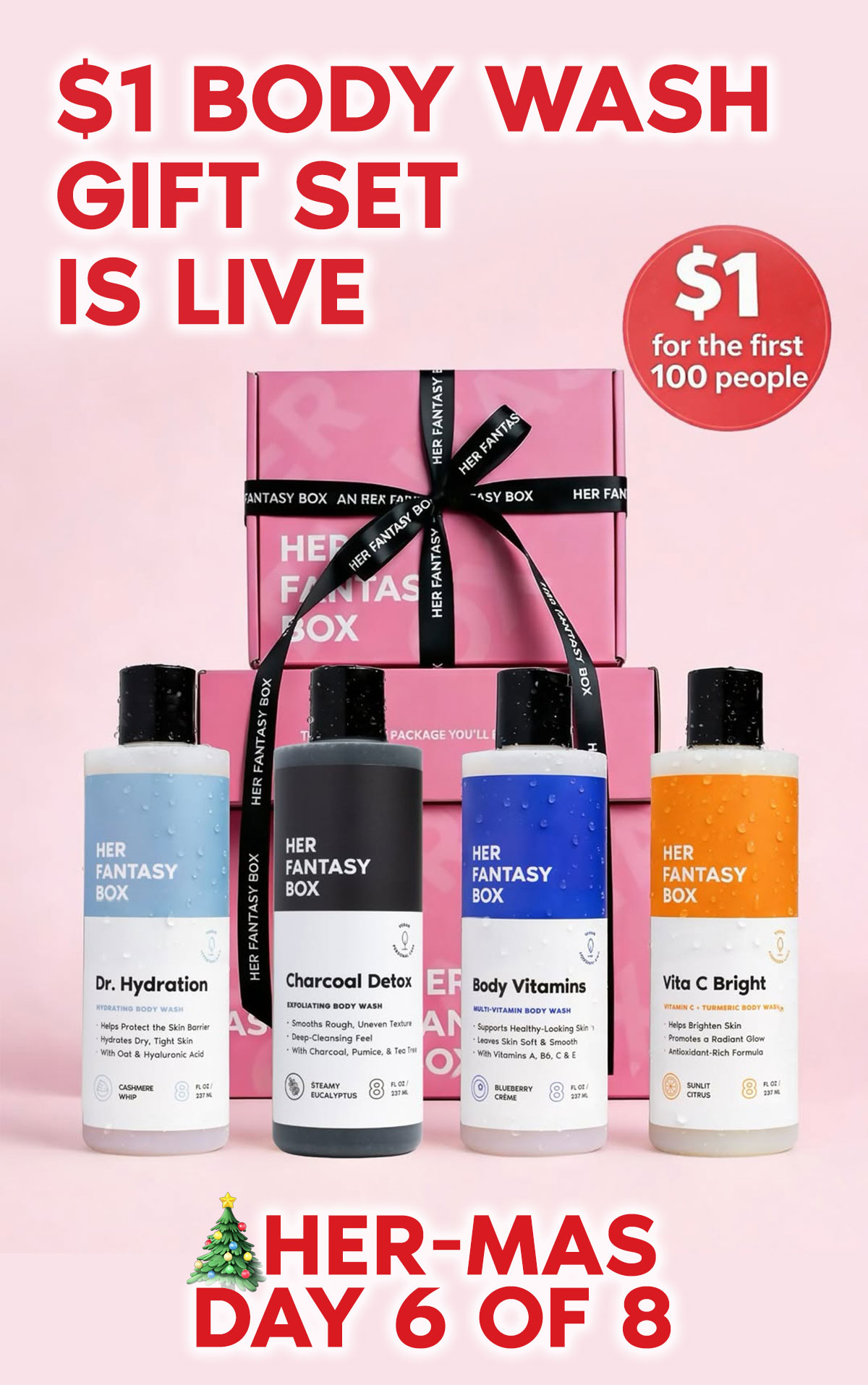 $1 Body Wash Gift Set Is Live