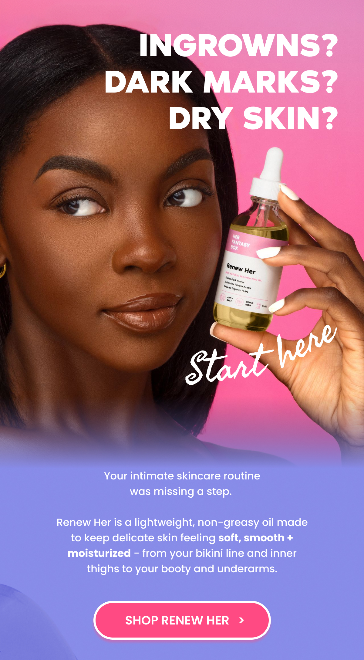 INGROWNS? DARK MARKS? DRY SKIN? Start here.