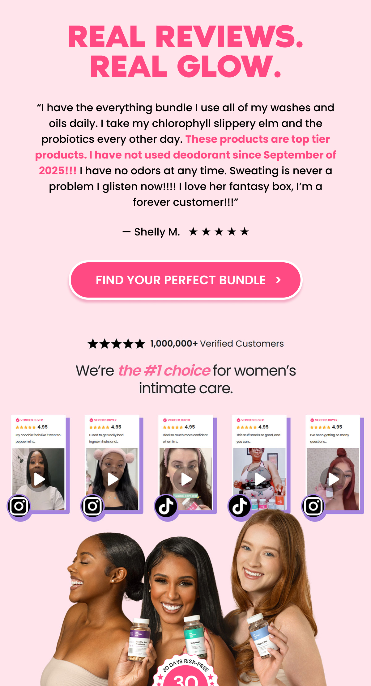 REAL REVIEWS. REAL GLOW.