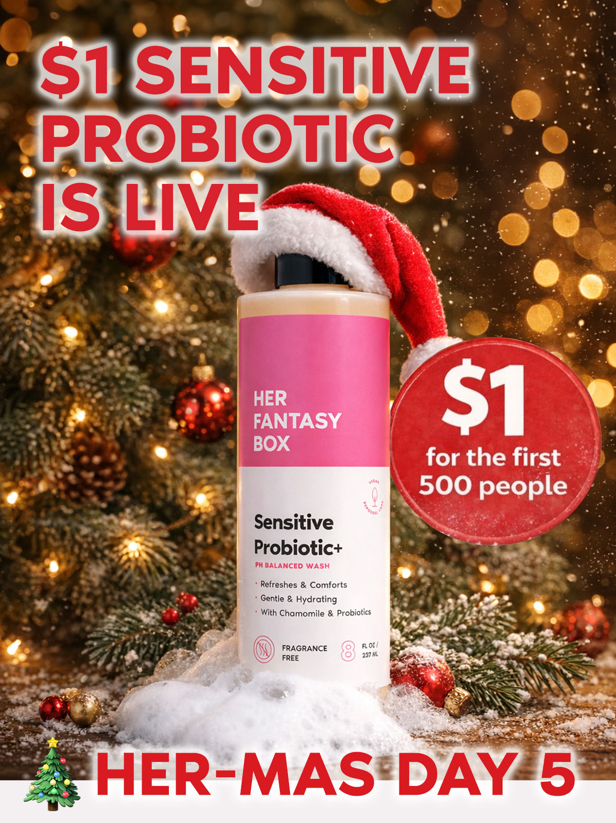 $1 Sensitive Probiotic Is Live