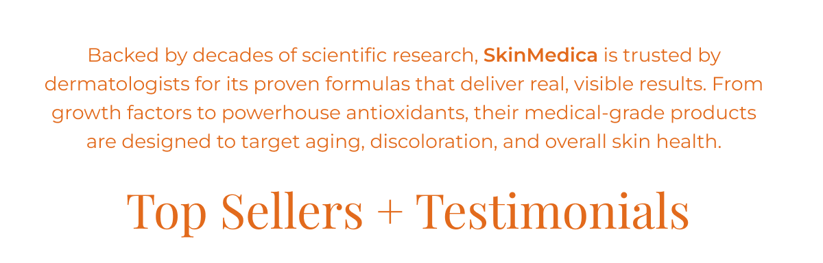 Top Sellers + Testimonials