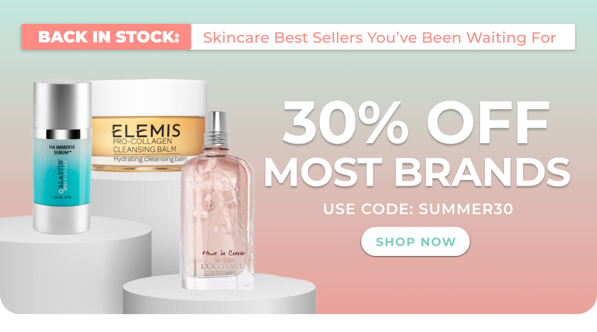 30% OFF MOST BRANDS