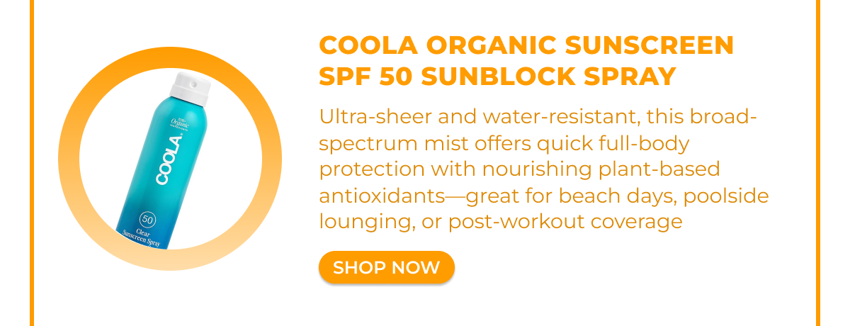 COOLA Organic Sunscreen SPF 50 Sunblock Spray