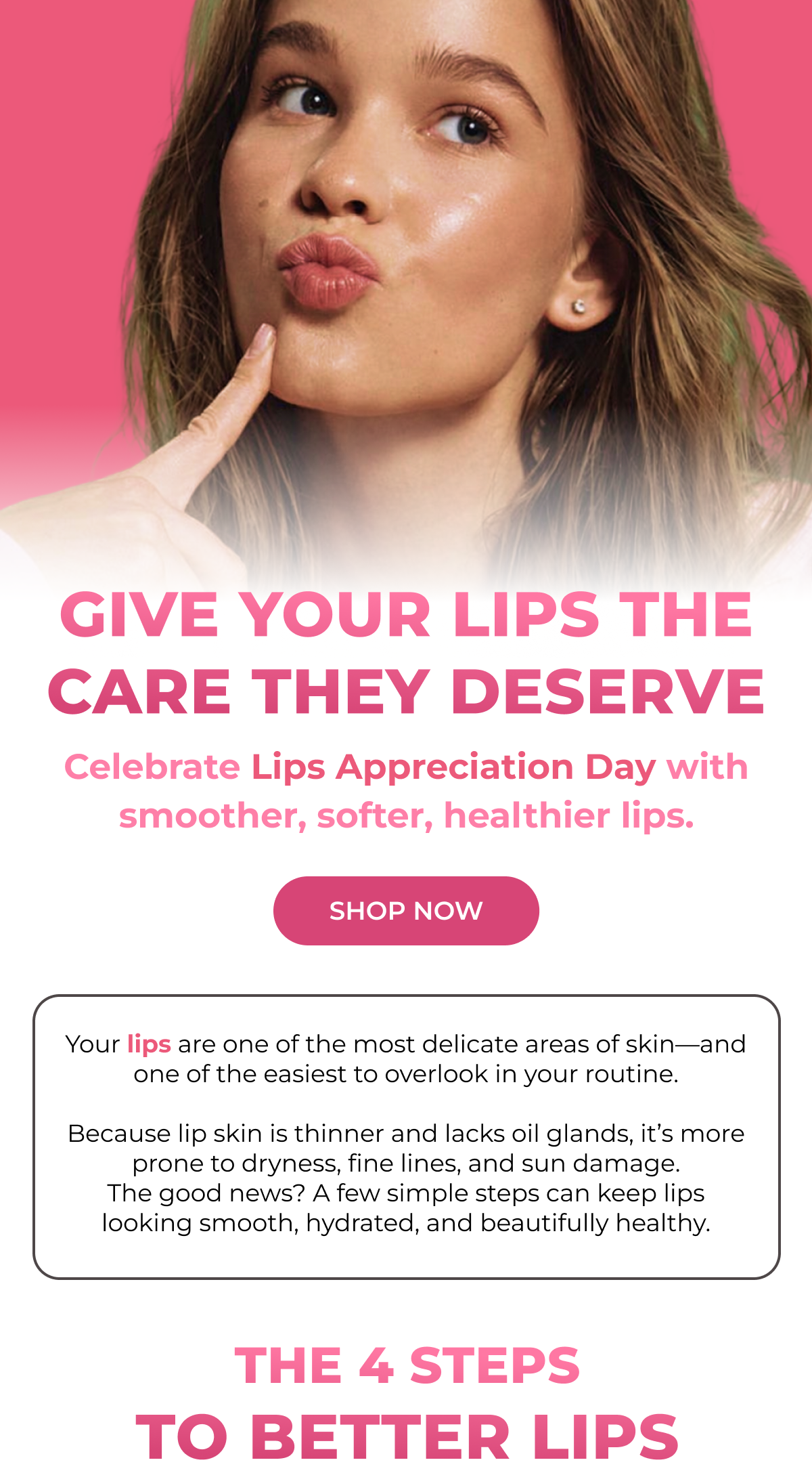 The 4 Steps to better lips