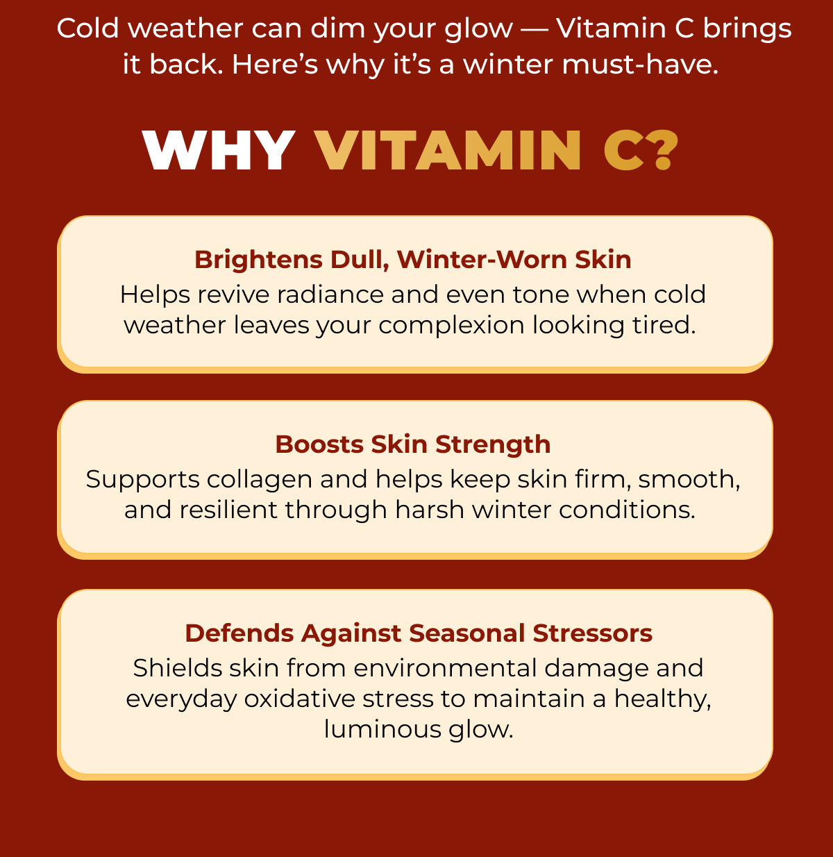 WHY VITAMIN C?