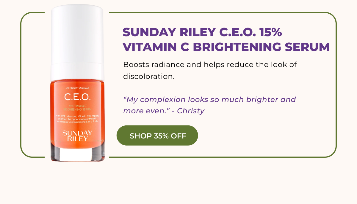 Sunday Riley C.E.O. 15% Vitamin C Brightening Serum