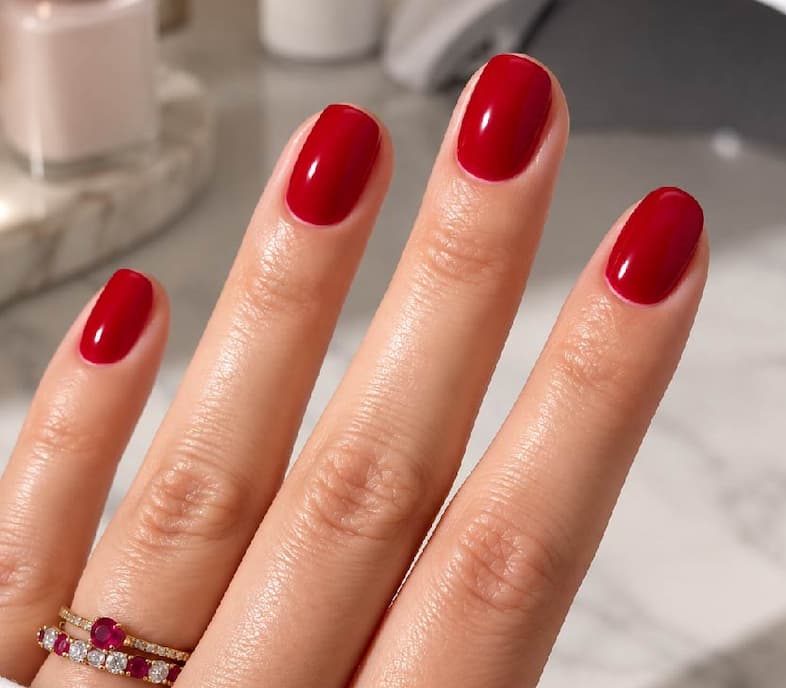 Winter Berry DND #754 on nails
