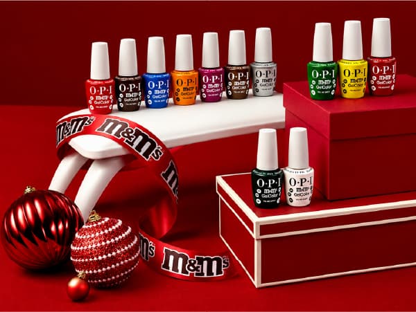 OPI × M&M'S 12-Color GelColor Set — 12 GelColor bottles