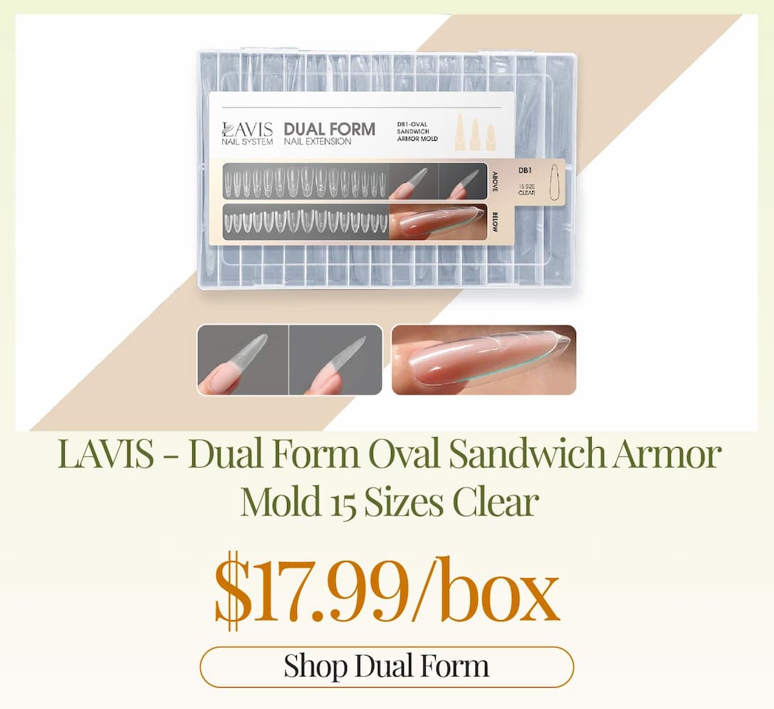LAVIS - Dual Form Oval Sandwich Armor Mold 15 Sizes Clear
