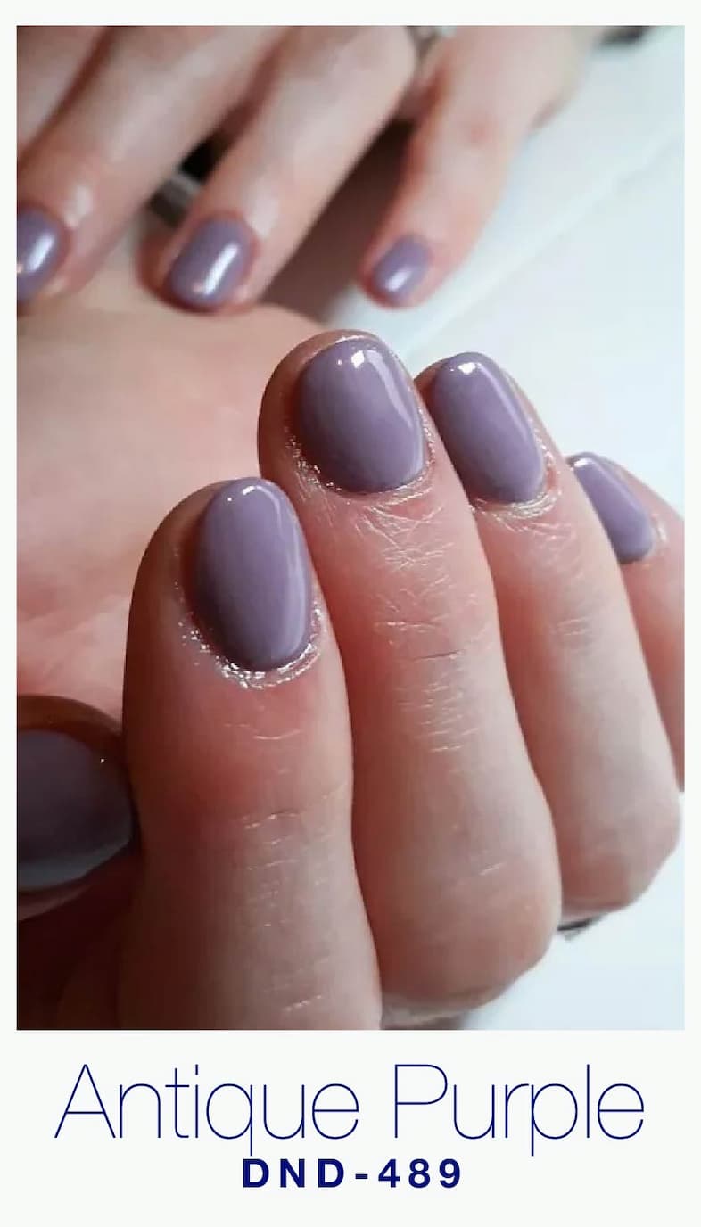 DND 489 Antique Purple gel polish