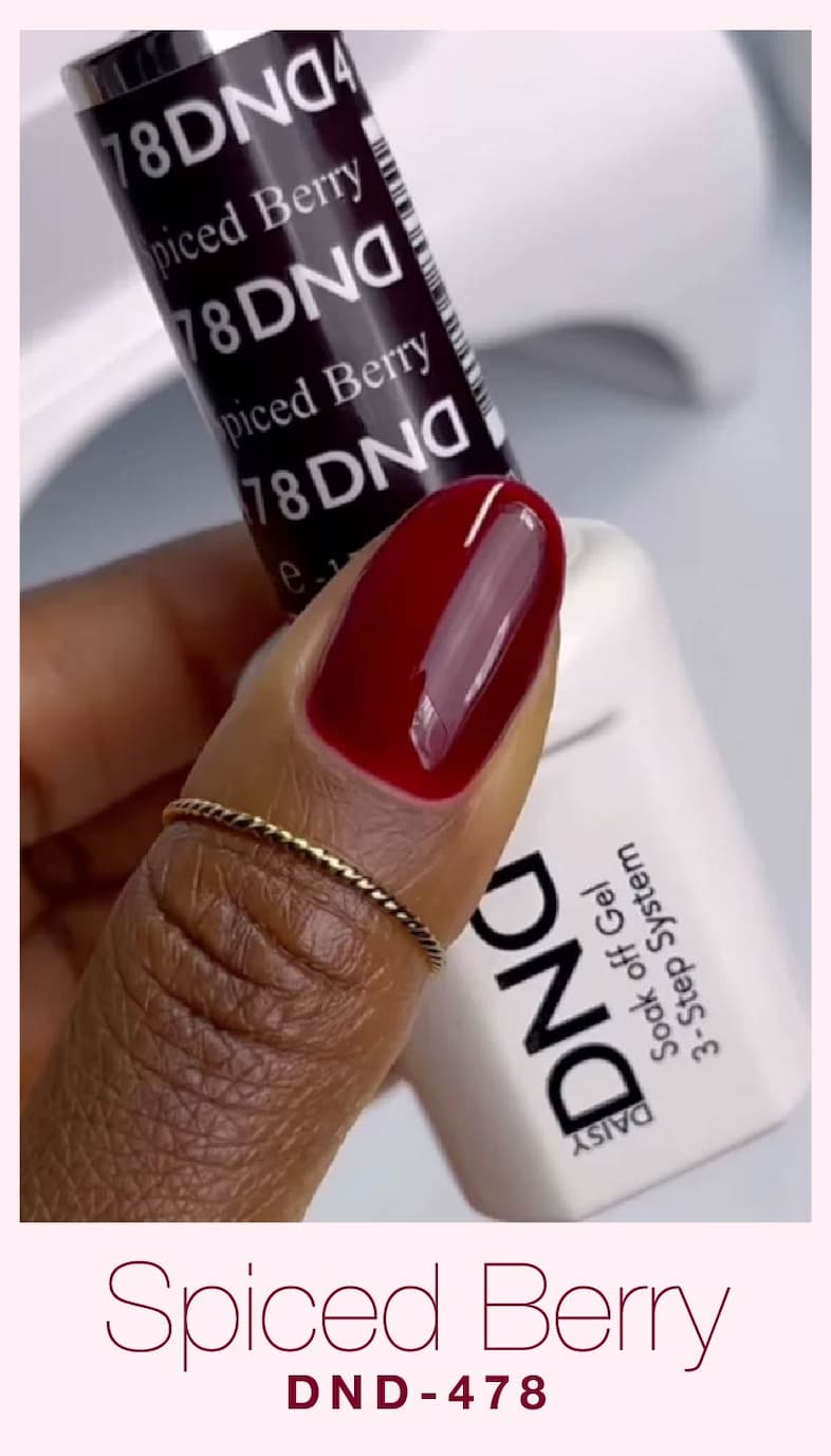 DND 478 Spiced Berry gel polish