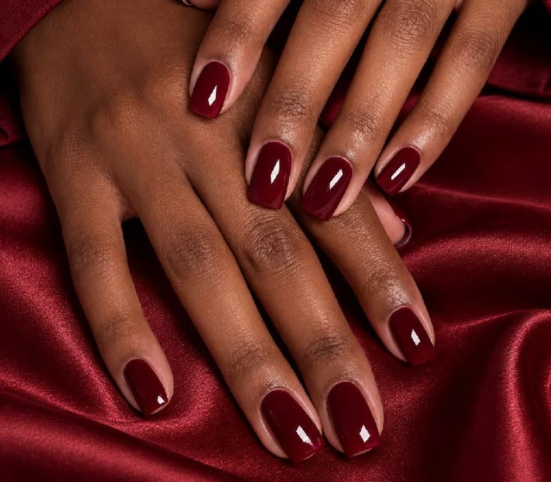 Cherry Mocha DND #751 on nails