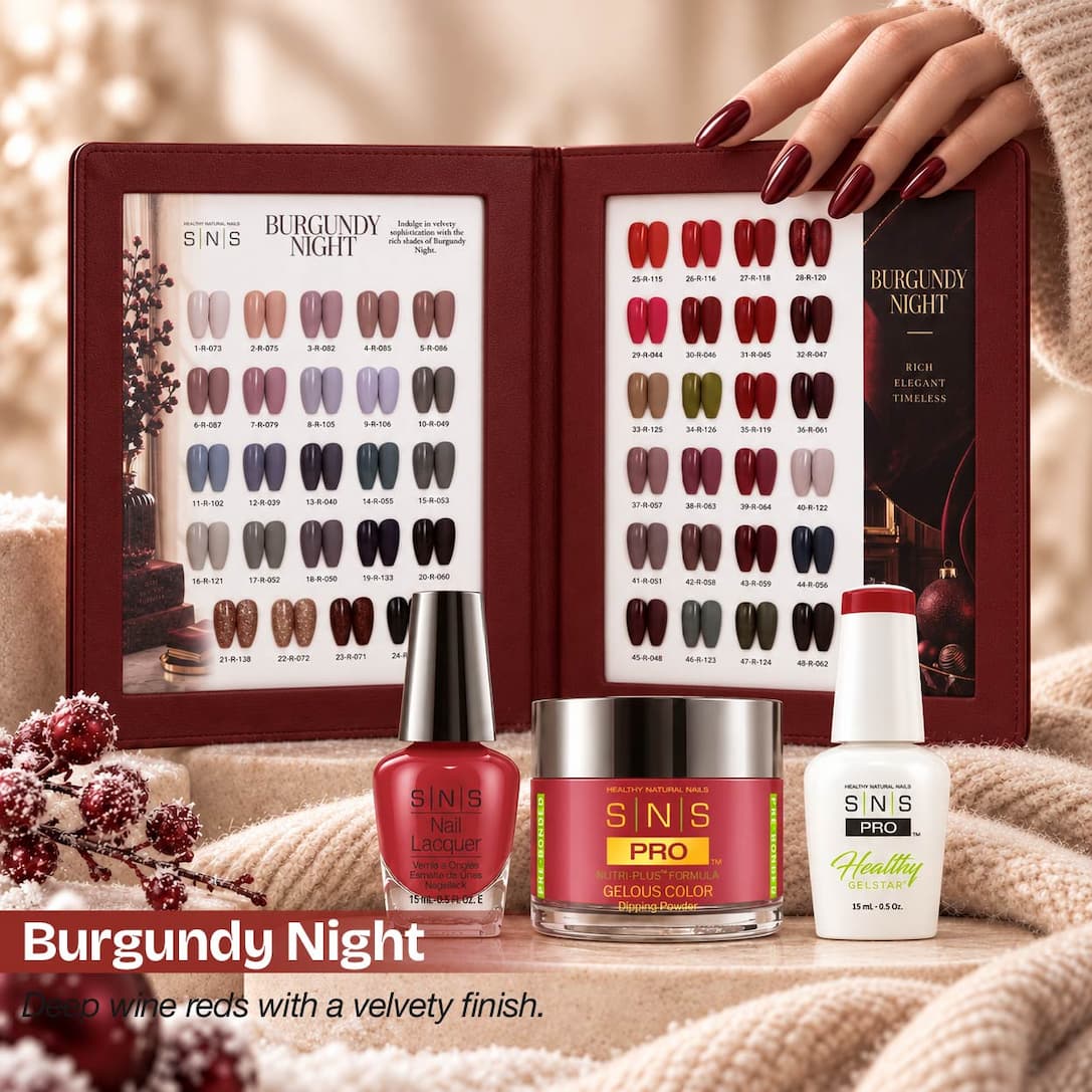 SNS Pro 4-in-1 Burgundy Night — 48 shades