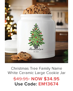 Christmas Tree Cookie Jar