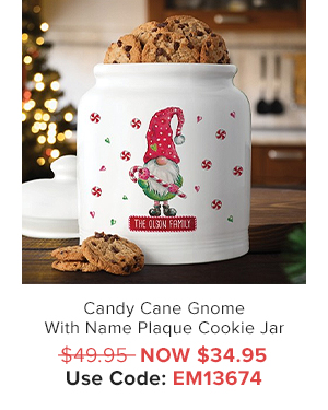 Christmas Gnome Cookie Jar