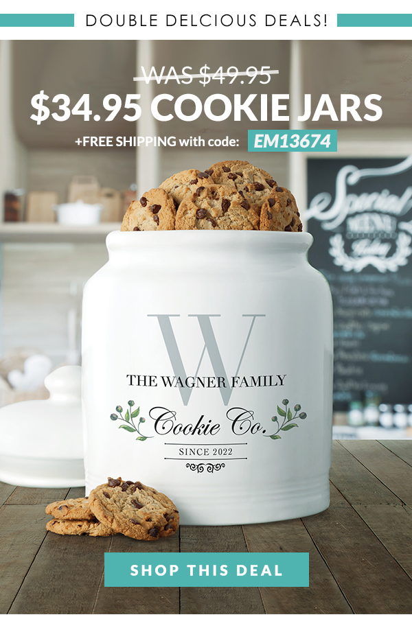 Cookie Jars $34.95 with code: EM13674