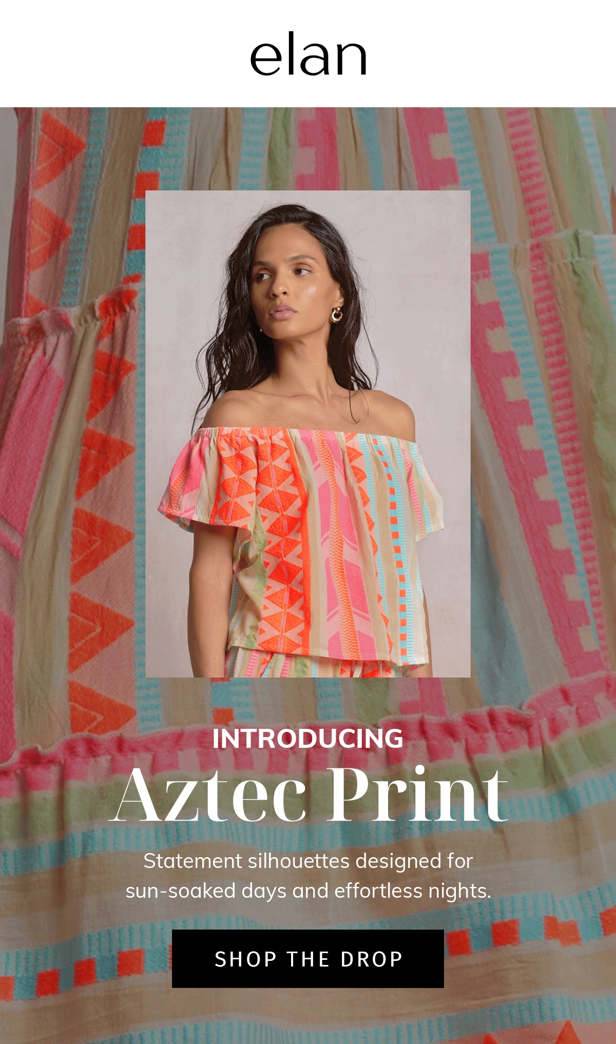 an image of a woman wearing a dress with a colorful pattern