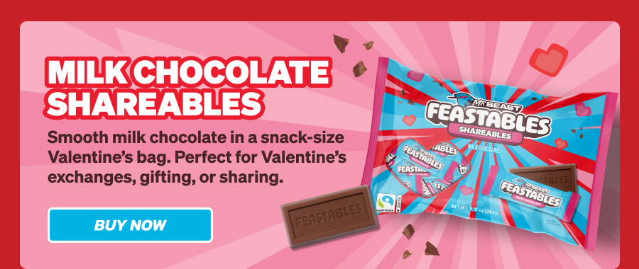 MILK CHOCOLATE SHAREABLES: Smooth milk chocolate in a snack-size Valentine's bag. Perfect for Valentine's exchanges, gifting, or sharing. Buy Now!