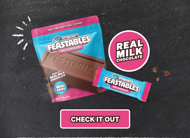 Mini Milk Chocolate Share Bag. Made with real milk chocolate. Check it out