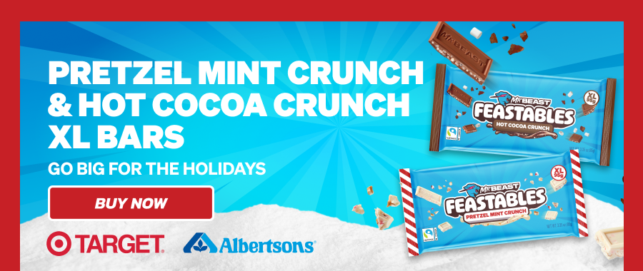 PRETZEL MINT CRUNCH & HOT COCOA CRUNCH XL BARS - GO BIG FOR THE HOLIDAYS! Available at Target & Albertsons. Buy now!