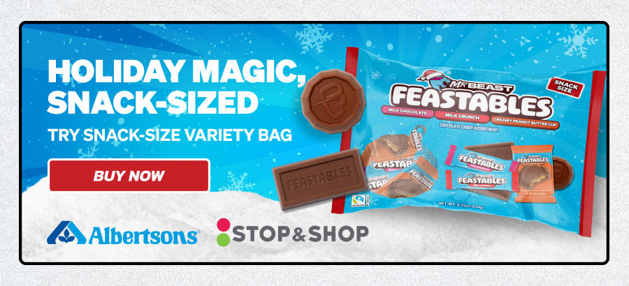 HOLIDAY MAGIC, SNACK-SIZED! Try the holiday snack-size variety bag! Available at Albertsons and Stop & Shop. Buy now!