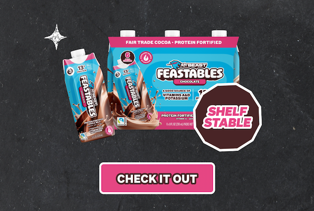 Protein Fortified Whole Milk. Shelf stable with 13g of protein. Show now!