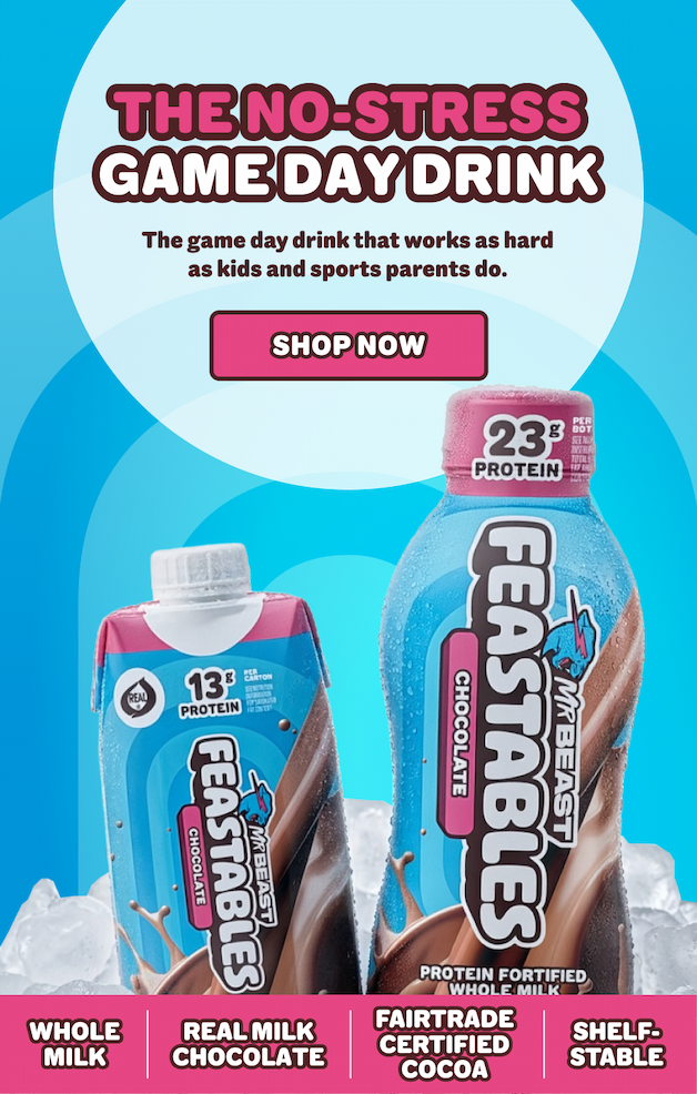 THE NO-STRESS GAME DAY DRINK! The game day drink that works as hard as kids and sports parents do.  *WHOLE MILK *REAL MILK CHOCOLATE *FAIRTRADE CERTIFIED COCOA. Shop now!