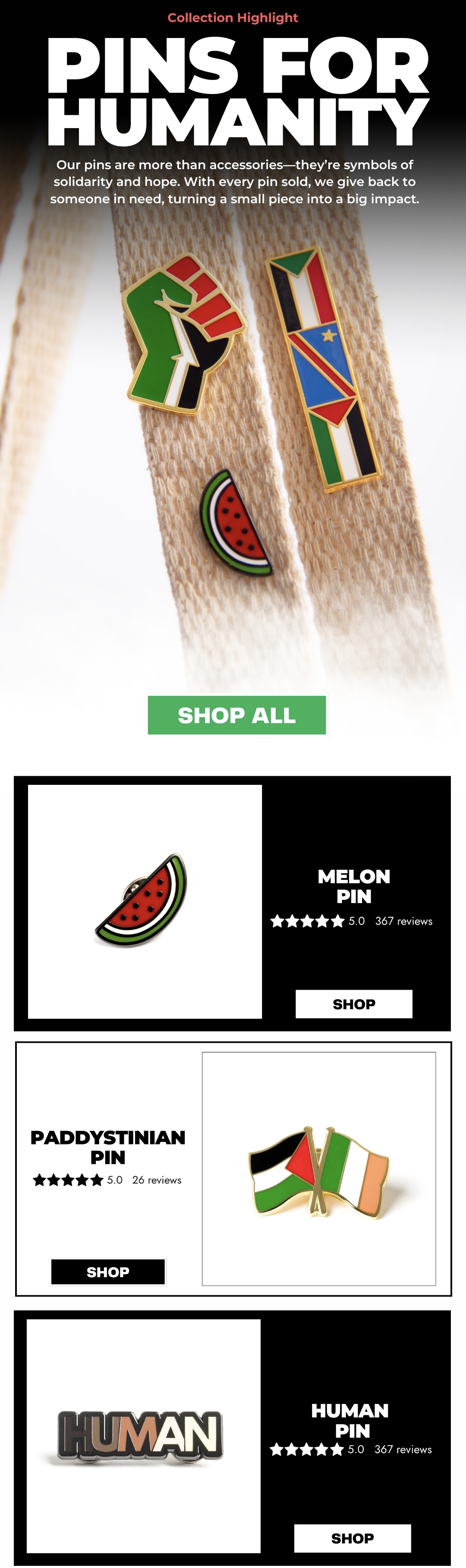 Pins For Humanity