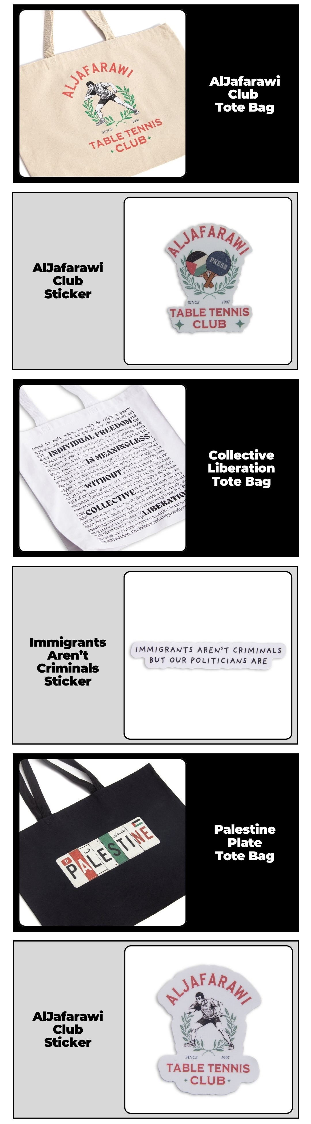 Aljafarawi Club Totes and Stickers