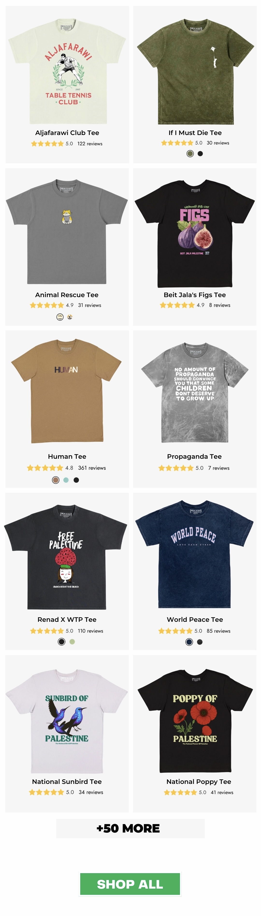 an image of a large number of t - shirts with different designs