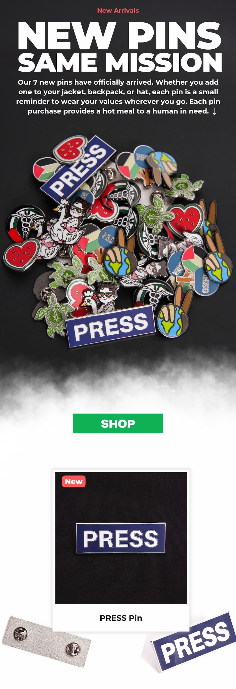 New Pins - Same Mission