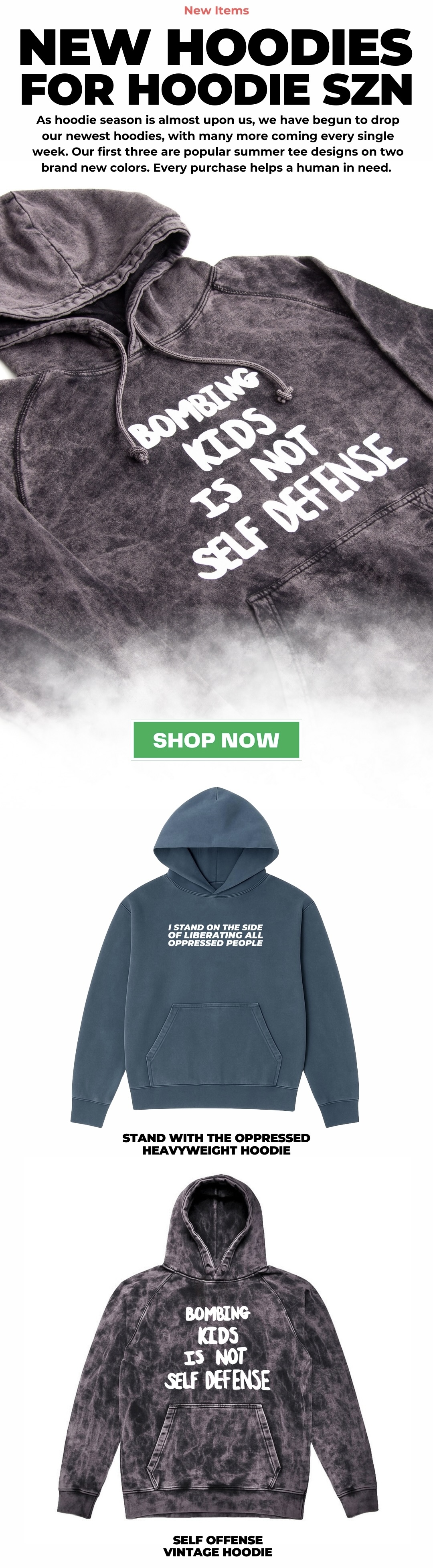Three New Hoodies