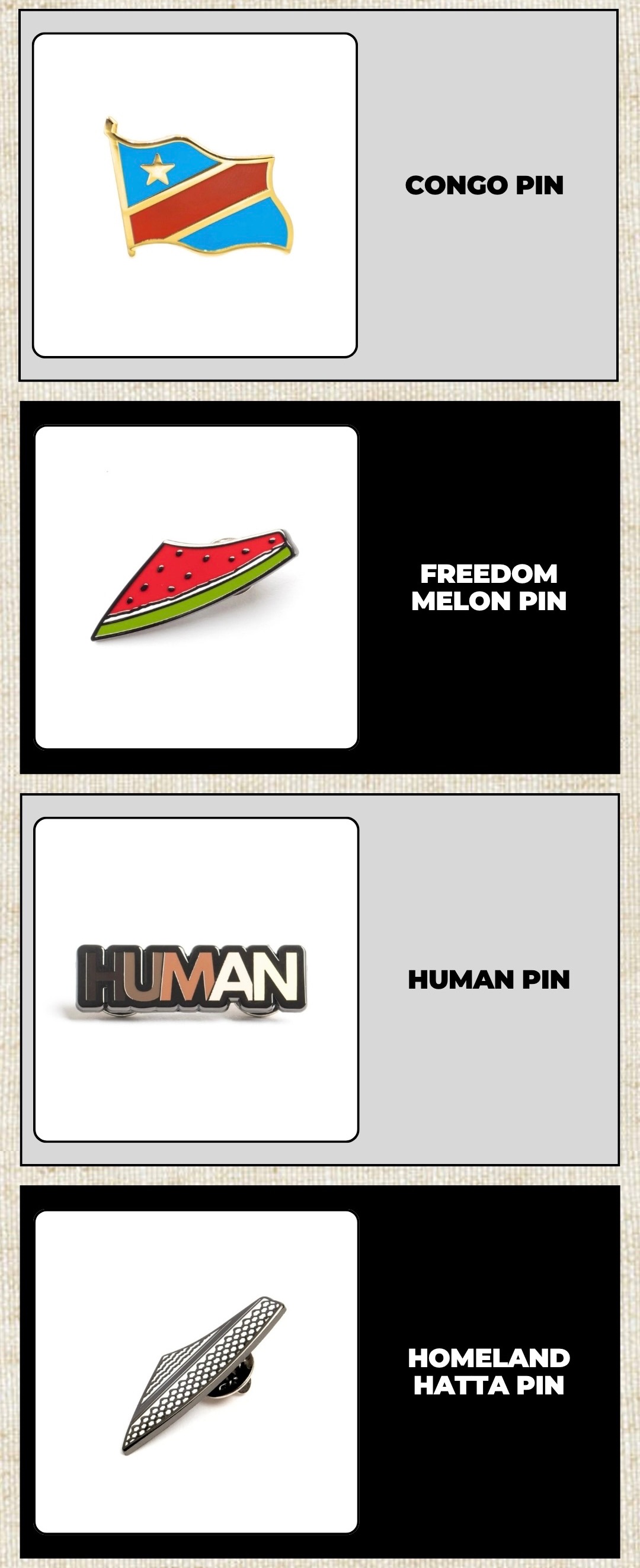 Pins For Humanity - Each pin gives back Pins For Humanity - Each pin gives back