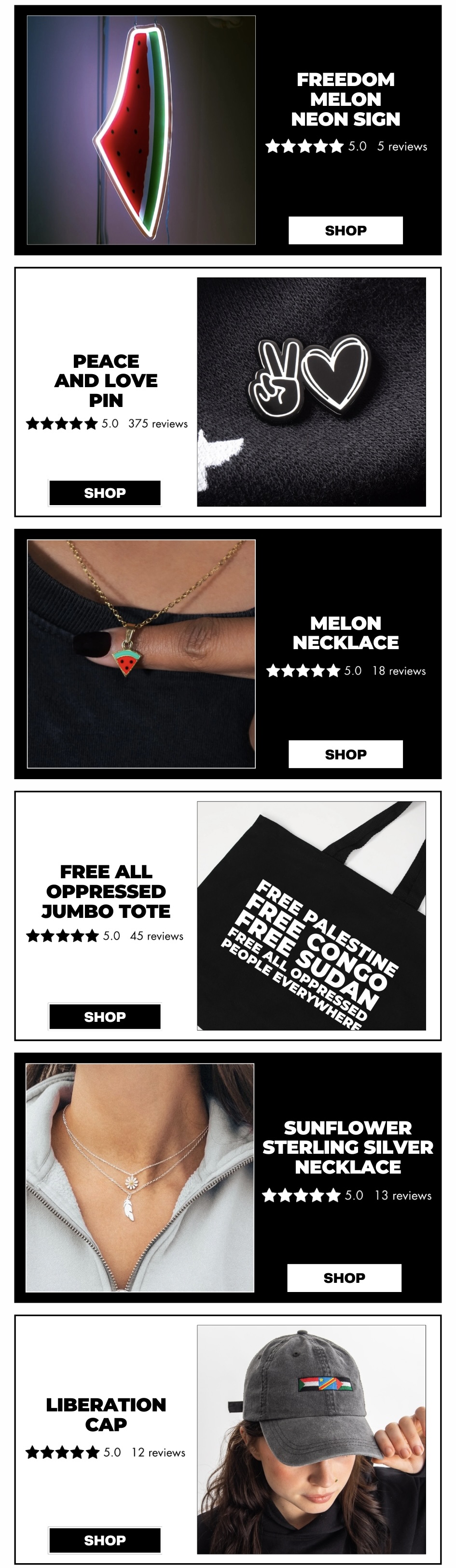 The accessories that give back