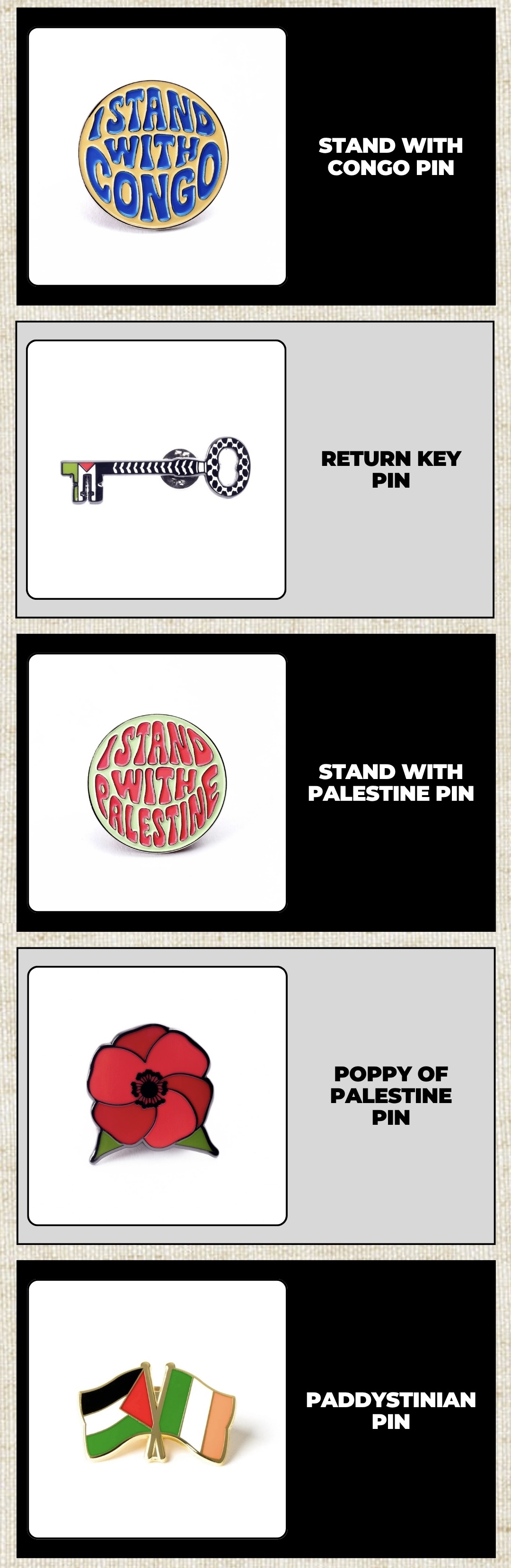 Pins For Humanity - Each pin gives back Pins For Humanity - Each pin gives back