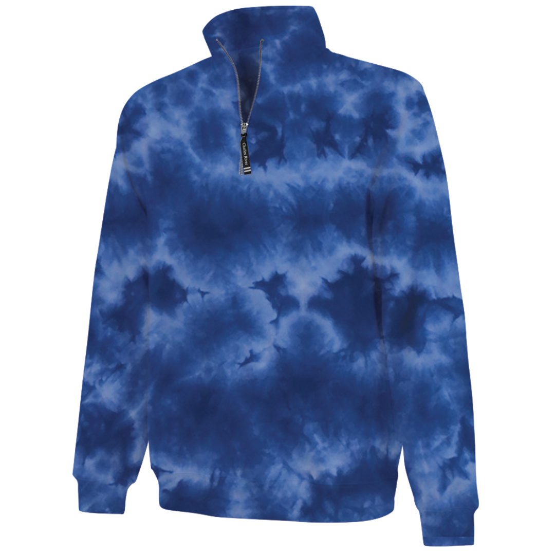 Charles River Crosswind Quarter-Zip Tie Dye Sweatshirt