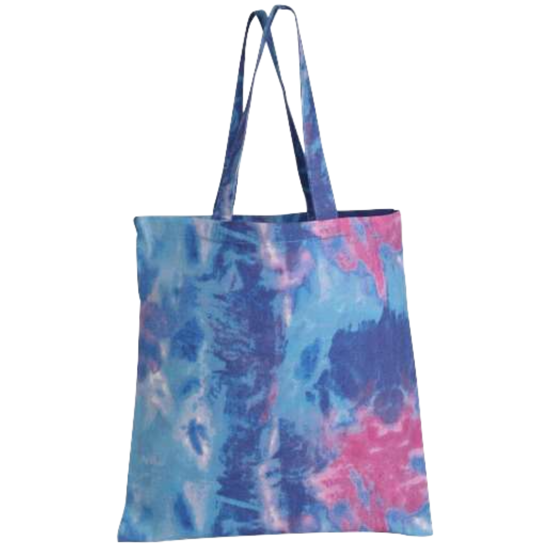 Q-Tees Tie-Dyed Canvas Tote