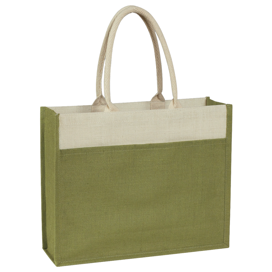 Hit Promo Jute Tote Bag With Front Pocket