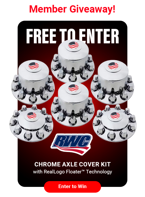 RealWheels Chrome Plastic Axle Cover Kit