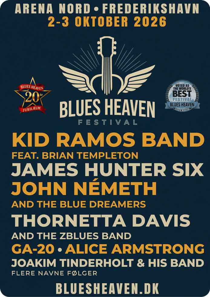 Blues Heaven early bird flyer 2026