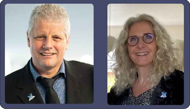 Organizers Peter Astrup and Gitte Adsersen