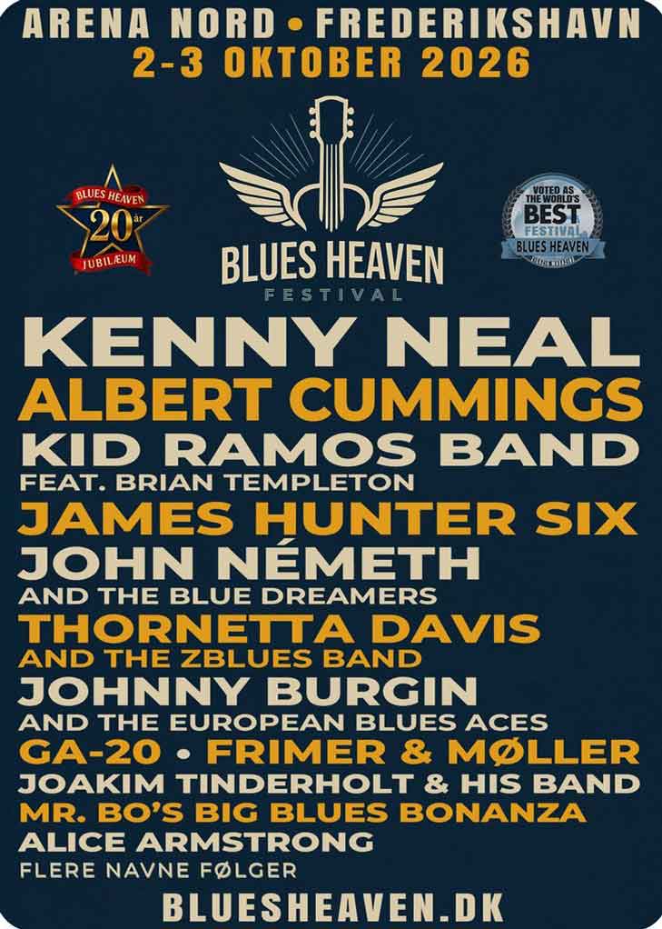 Blues Heaven flyer 2026