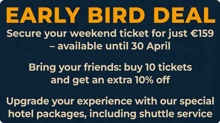 Blues Heaven Festival ticket flyer